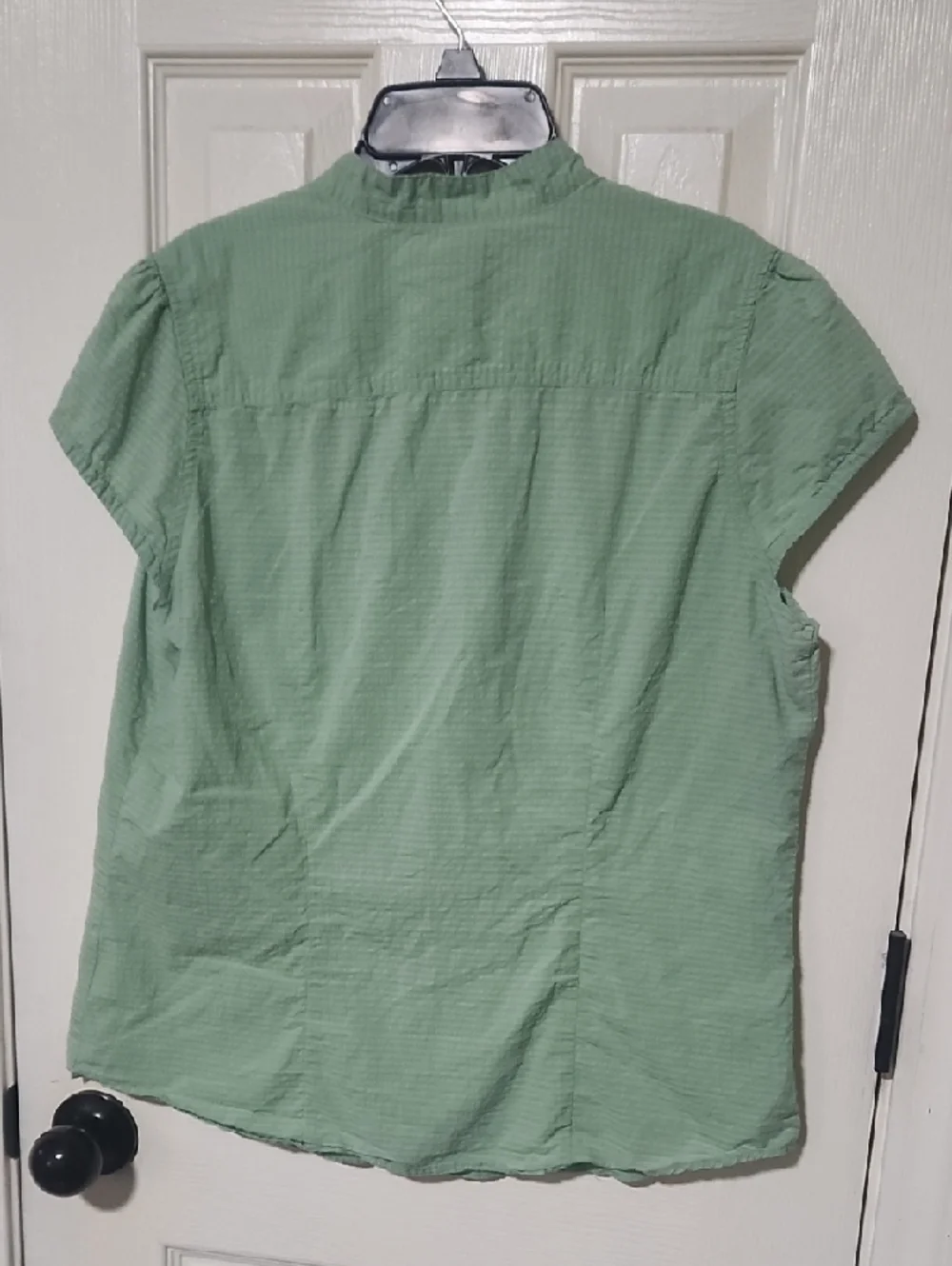 Columbia Light Sage Green Short Sleeve Button-Front Shirt - Picture 4 of 4